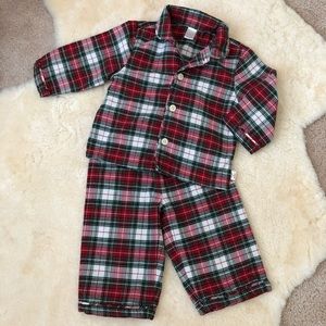 Janie and Jack holiday flannel pajamas